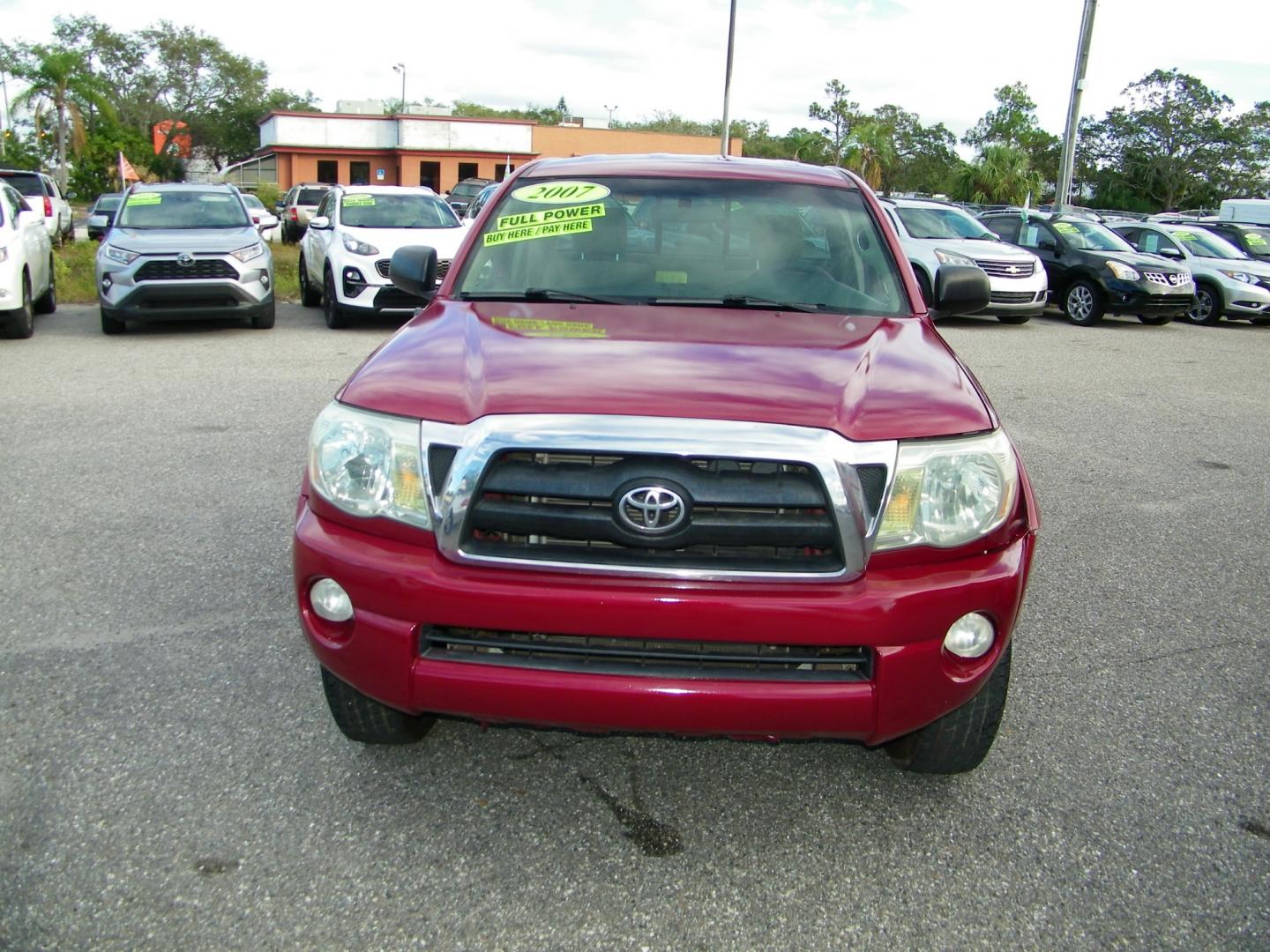 2007 Maroon /Grey Toyota Tacoma PreRunner Access Cab V6 2WD (5TETU62N87Z) with an 4.0L V6 DOHC 24V engine, Automatic transmission, located at 4000 Bee Ridge Road, Sarasota, FL, 34233, (941) 926-0300, 27.298664, -82.489151 - Photo#1